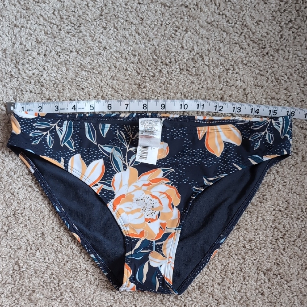 Roxy Orange and Blue Floral Bikini